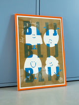 Poster in lijst – BLIJ BLIJ BLIJ kinderposter in lijst