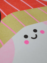 A3 Riso Print - HOEDJE VAN