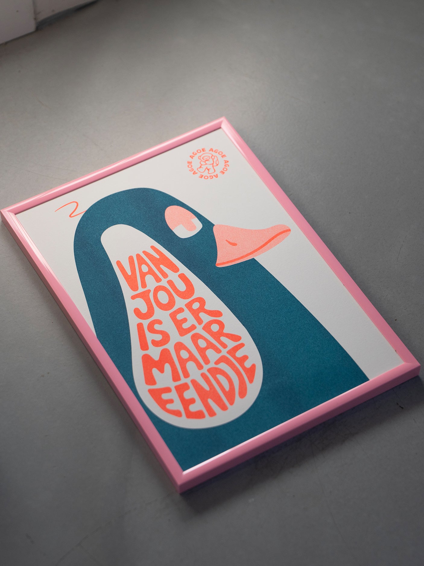 A4 Riso Print - Van Jou is er Maar Eendje