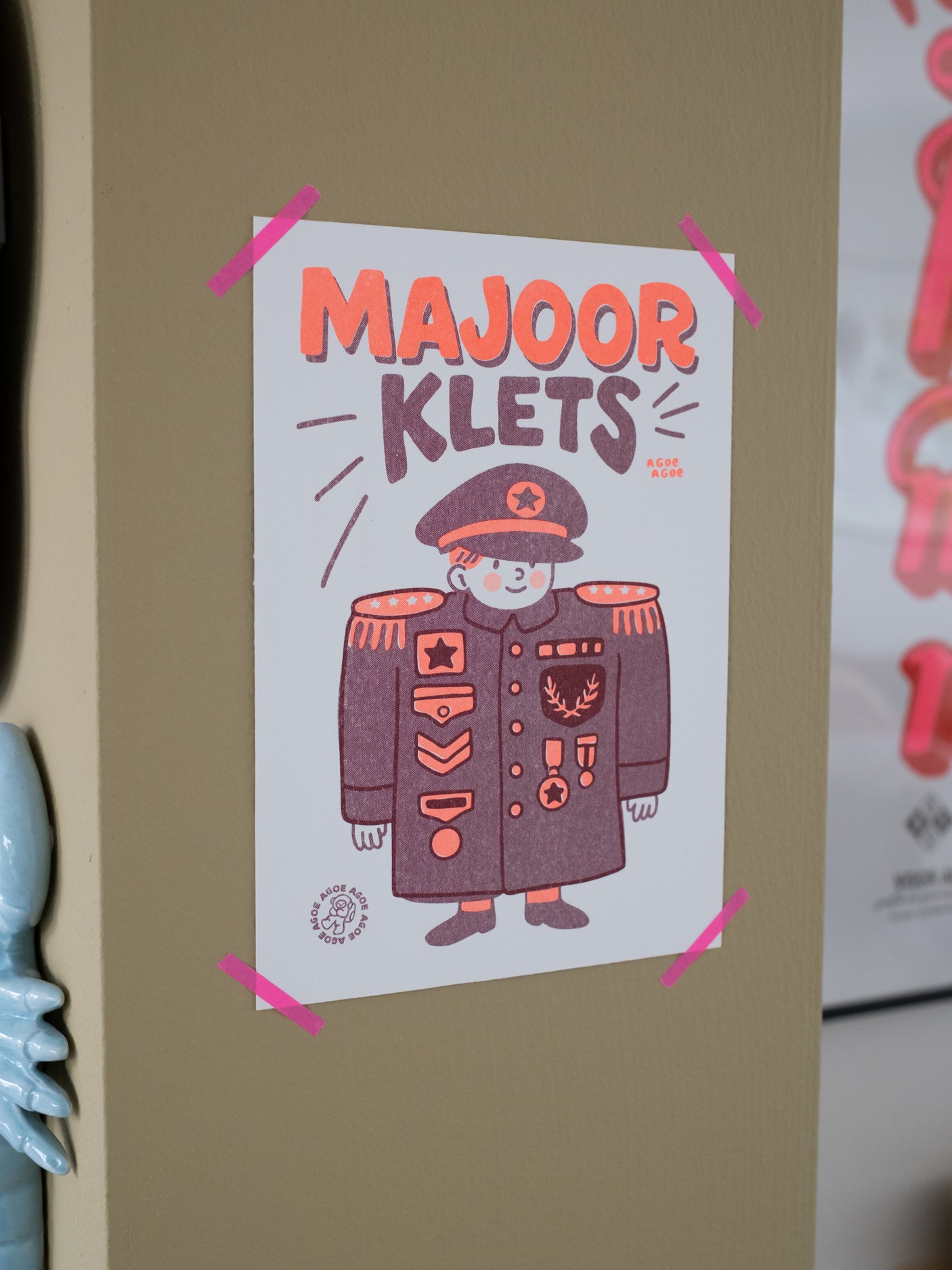 A5 Riso Print - Majoor Klets