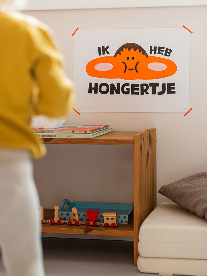 A3 Riso Print - Hongertje