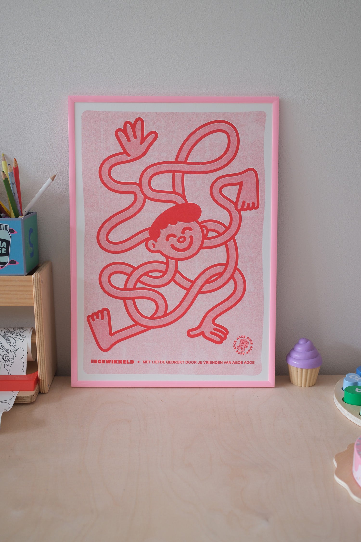 A3 Riso Print - Ingewikkeld - B-Stock