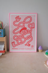 A3 Riso Print - Ingewikkeld - B-Stock