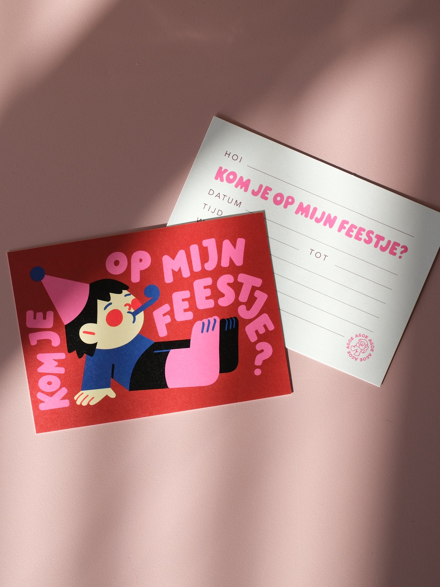 A6 Kaarten – Kom je op mijn feestje? (10 stuks)
